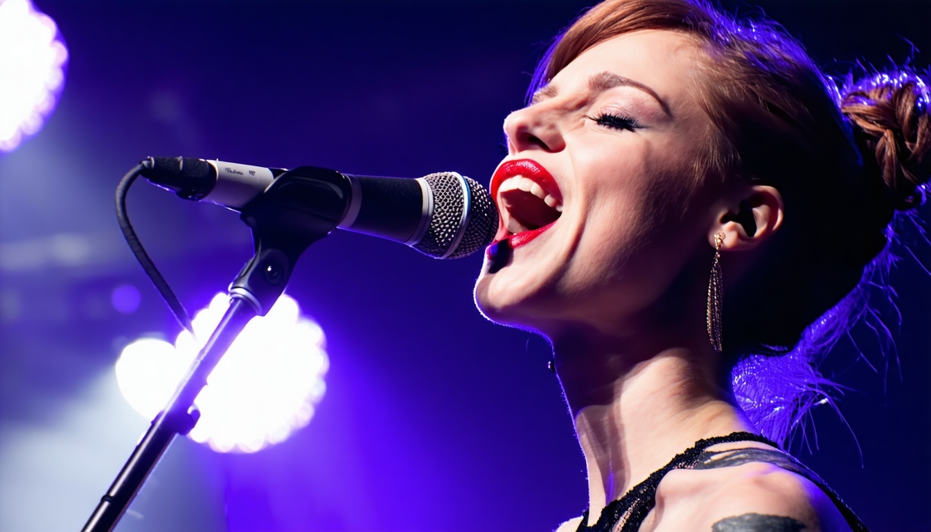 Lizzy McAlpine performing live with a captivating